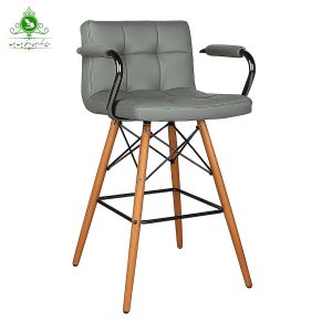 صندلی اپن مدل شطرنجی دسته دار پایه ایفلی چوبی