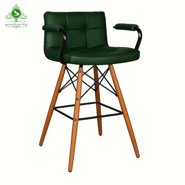 open-chair-checkered-model-with-armrests-wooden-base-ifli (3) صندلی اپن مدل شطرنجی دسته دار پایه ایفلی چوبی