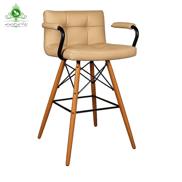 open-chair-checkered-model-with-armrests-wooden-base-ifli (4) صندلی اپن مدل شطرنجی دسته دار پایه ایفلی چوبی