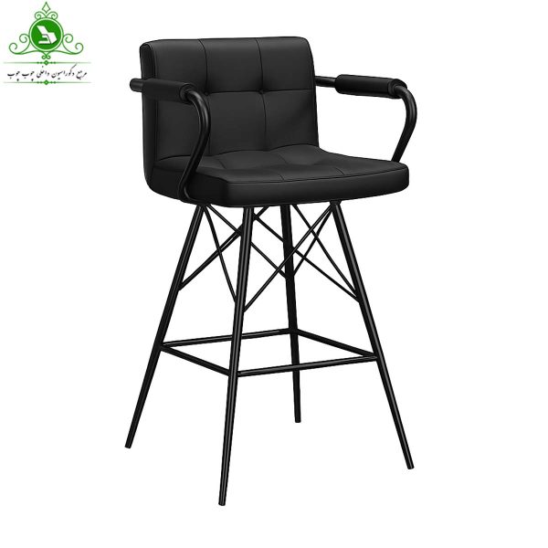 open-chair-checkered-model-with-metal-base-and-armrests (1) صندلی اپن مدل شطرنجی دسته دار پایه ایفلی فلزی
