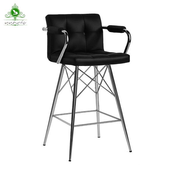 open-chair-checkered-model-with-metal-base-and-armrests (2) صندلی اپن مدل شطرنجی دسته دار پایه ایفلی فلزی