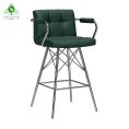 صندلی اپن مدل شطرنجی دسته دار پایه ایفلی فلزی