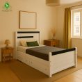 تخت خواب یک و نیم نفره اسپرت مدل رادو عرض 120