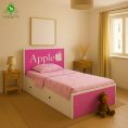 تخت خواب یک و نیم نفره دخترانه مدل اپل عرض 120