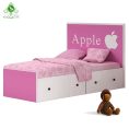 تخت خواب یک و نیم نفره دخترانه مدل اپل عرض 120