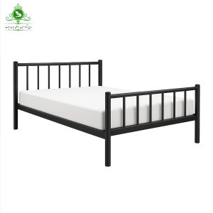 تخت خواب یک و نیم نفره فلزی فرفوژه مدل اشکان عرض 120