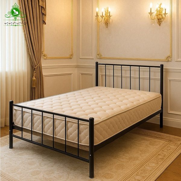 double bed ashkan-min تخت خواب دو نفره مدل اشکان فلزی