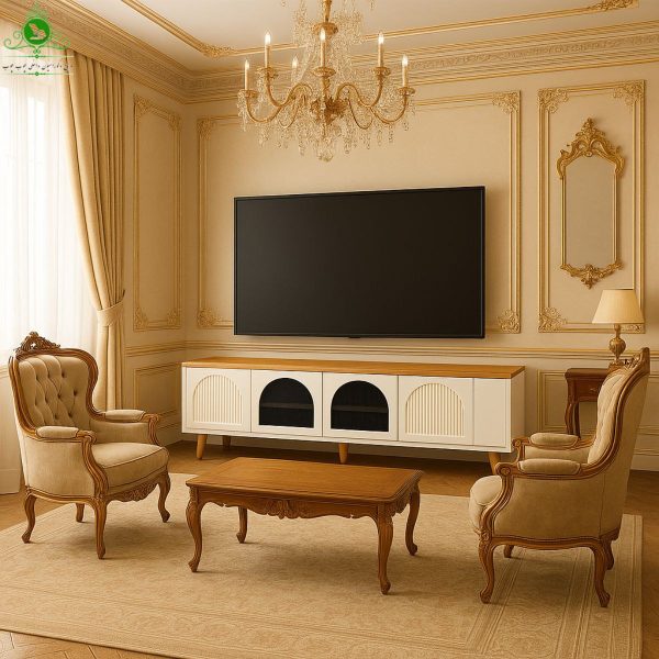 میز و تلویزیون مدل گنبدی