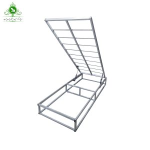 کفی تخت خواب یک نفره جکدار تمام کلاف یک نردبانی
