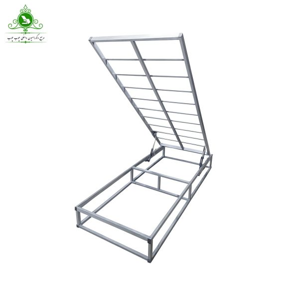 کفی تخت خواب یک نفره جکدار تمام کلاف یک نردبانی