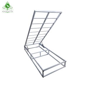 کفی تخت خواب یک نفره جکدار تمام کلاف یک نردبانی