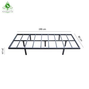 کفی تخت خواب یک نفره فلزی پایه پیچی