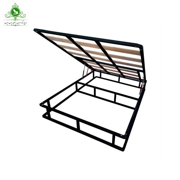 Double bed base with full square mattress, single ladder diaco_DNcompressed کفی تخت خواب دو نفره جکدار شرکتی مدل دیاکو