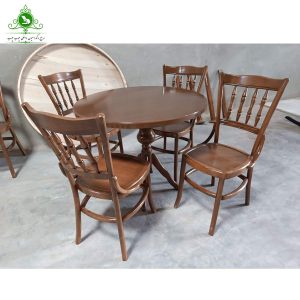 میز و صندلی ناهارخوری مدل لهستانی خراطی