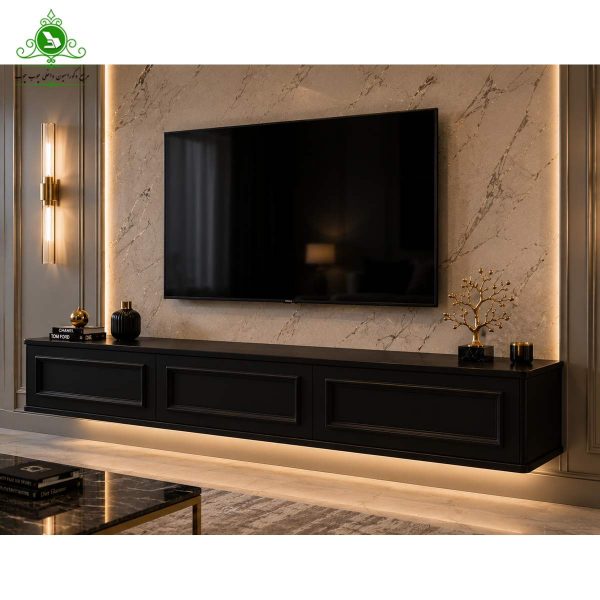 TV Table M302 4_DNcompressed میز تلویزیون دیواری تمام MDF مدل M302
