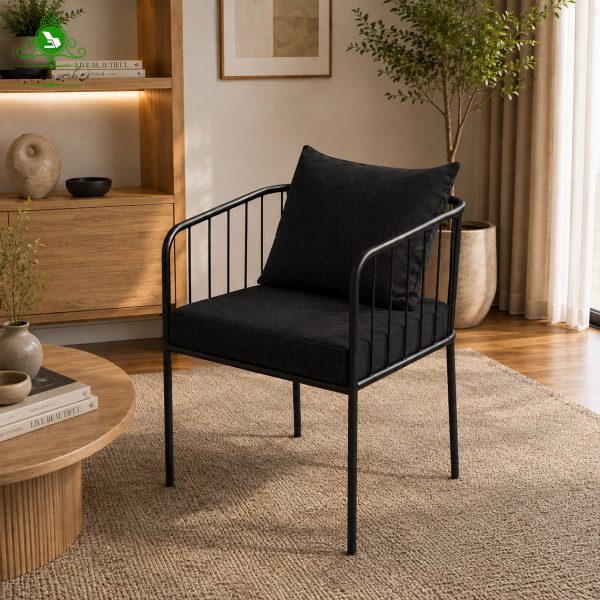 dining chair helia 3 صندلی فست فودی مدل هلیا رنگ مشکی