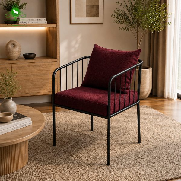 dining chair helia 4 صندلی فست فودی مدل هلیا رنگ زرشکی