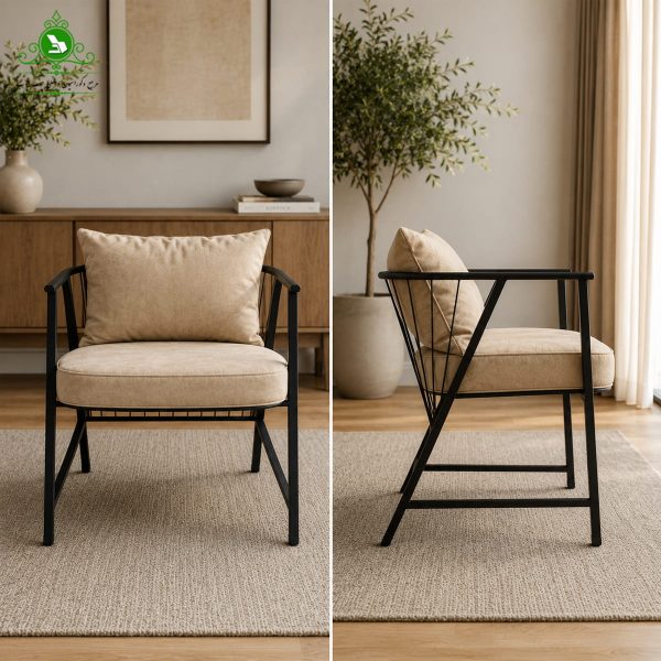 dining chair mahour 4 صندلی فست فودی فلزی مدل ماهور